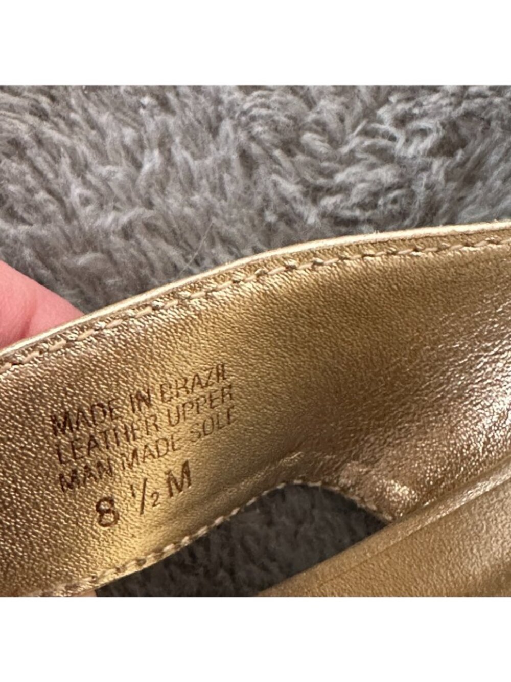 Lilly Pulitzer Gold Metallic Wedge Thong Sandals - Picture 8 of 8